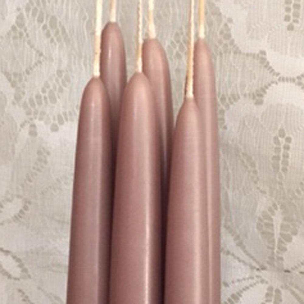 1/2"D x 12"H, Classic Tapers, 6 pair (12 singles), 24 colours, fragrance free - Fanny Bay Candle Company