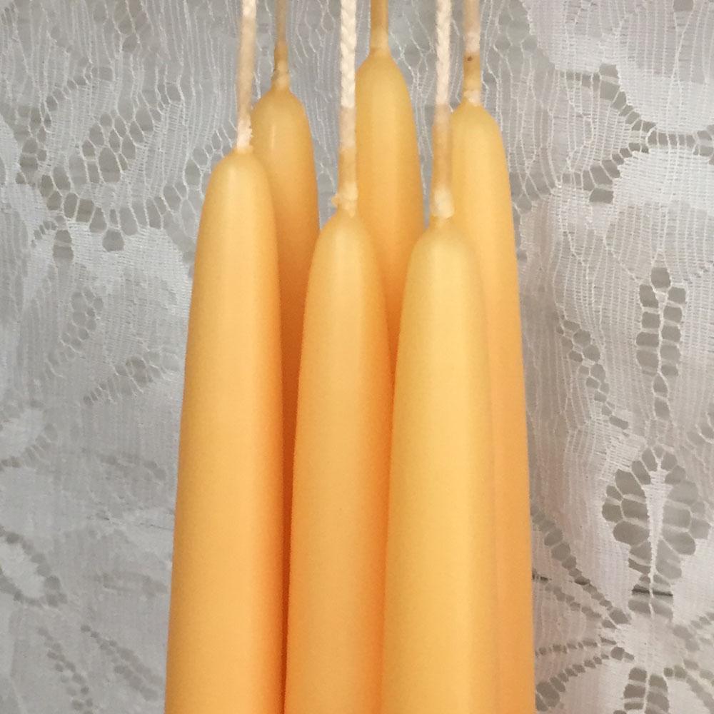 1/2"D x 6"H, Classic Tapers, 6 pair (12 singles), 24 colours, fragrance free - Fanny Bay Candle Company