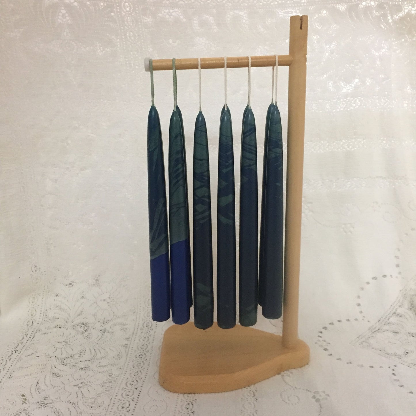 Artisan Multi-Coloured taper candles - Fanny Bay Candle Company