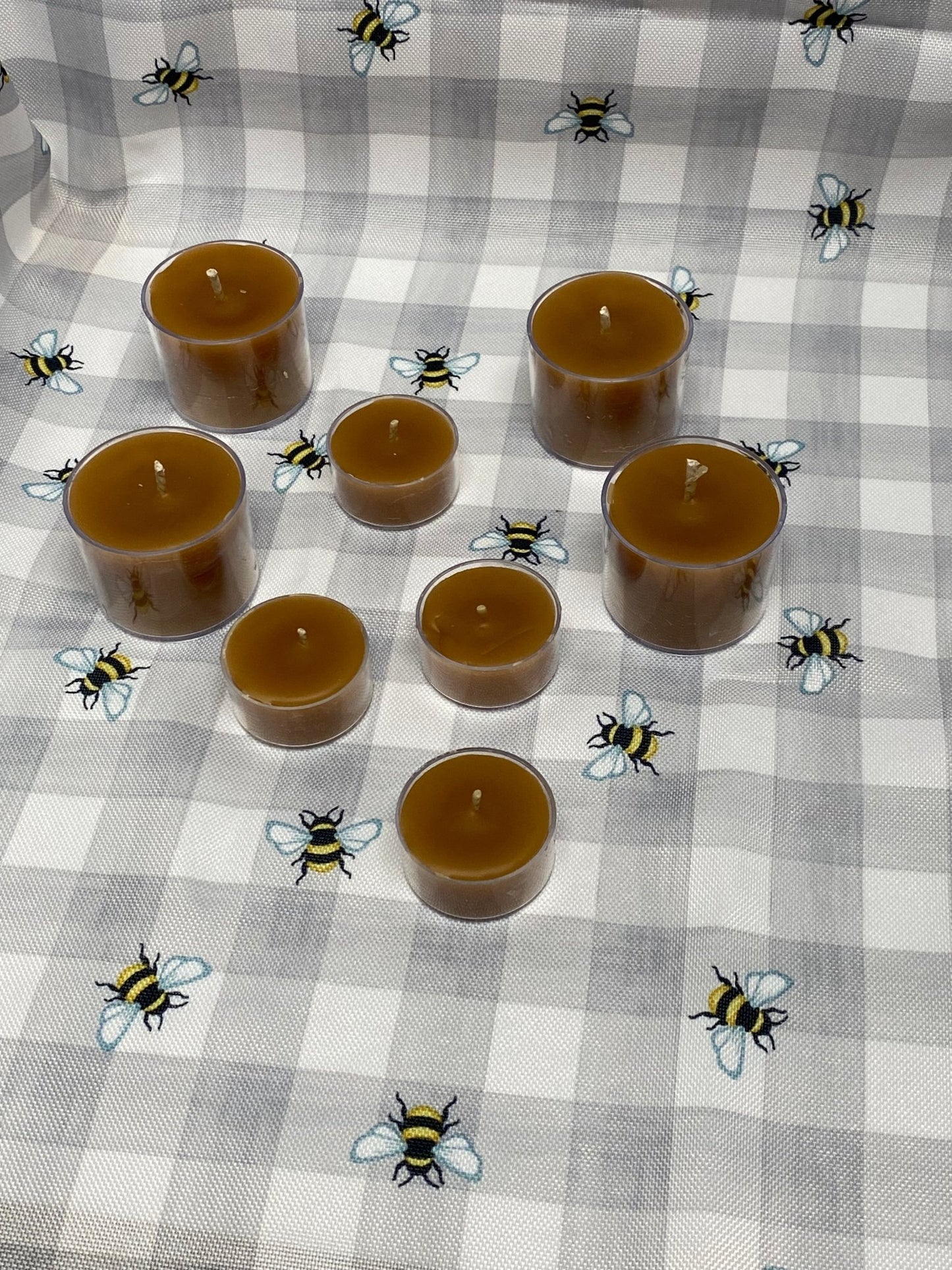Beeswax Spa Votive candles, 4 pkg, 10+ hour burn - Fanny Bay Candle Company