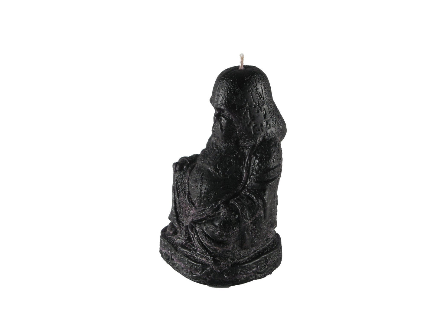 Dark Budda, Black, 2 1/2"D x 4"H, fragrance free only - Fanny Bay Candle Company