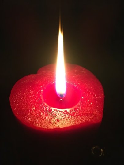 Scented Heart & Flower Candles, 2 3/4" x 2 3/4"H, clearance priced - Fanny Bay Candle Company