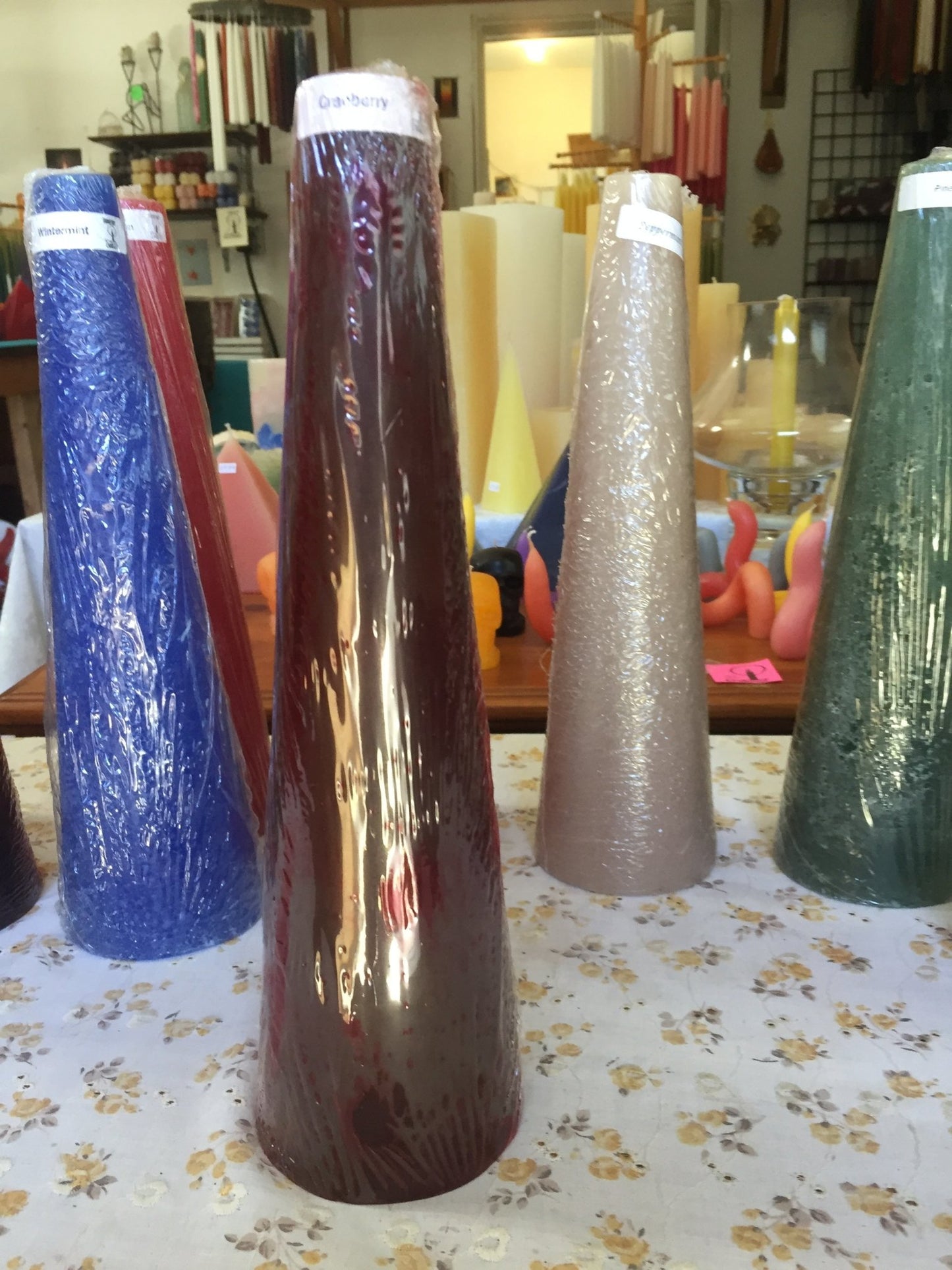 Scented Large Cone Candles, 3 1/4" x 12"H - Fanny Bay Candle Company