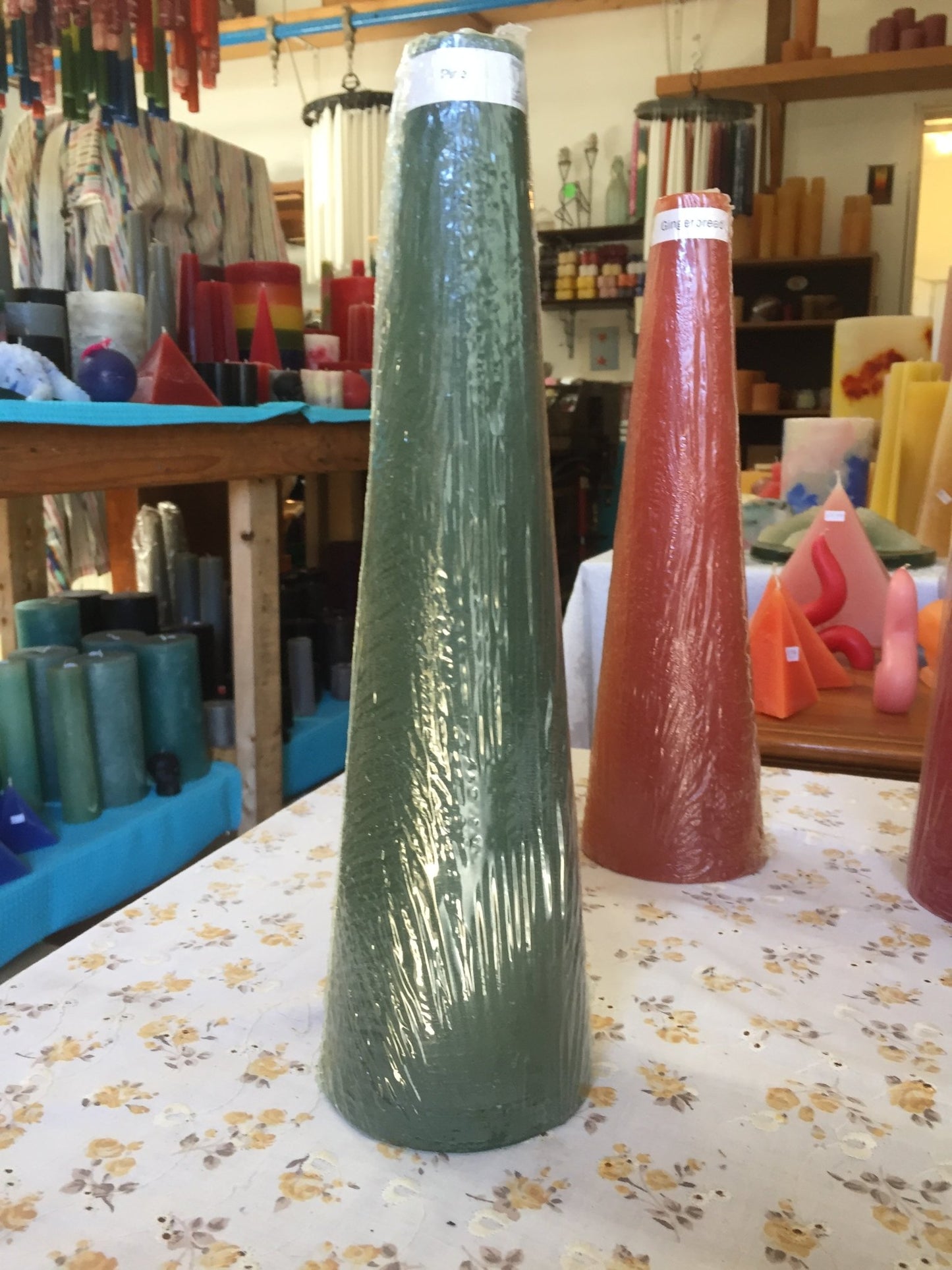 Scented Large Cone Candles, 3 1/4" x 12"H - Fanny Bay Candle Company