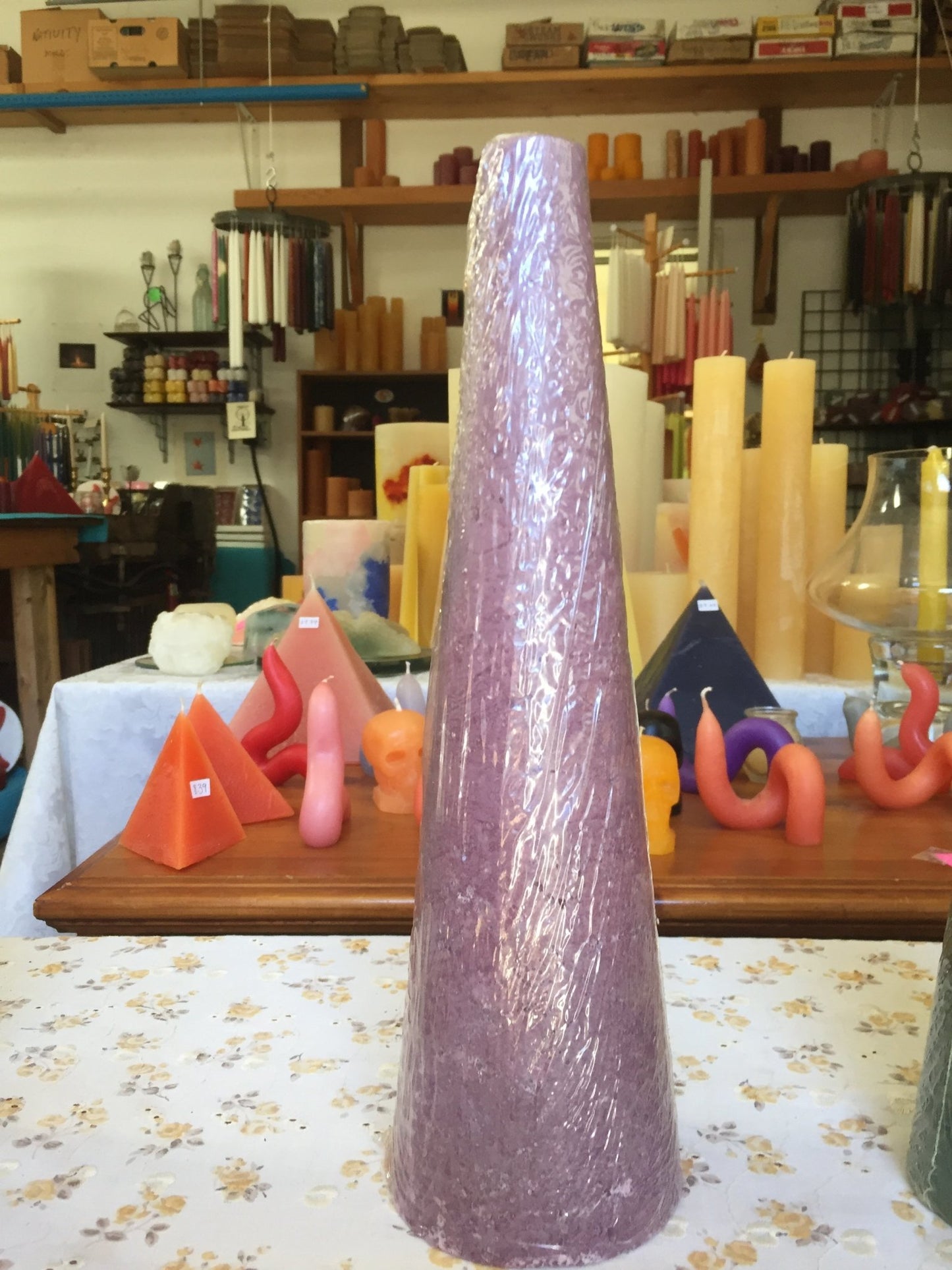 Scented Large Cone Candles, 3 1/4" x 12"H - Fanny Bay Candle Company
