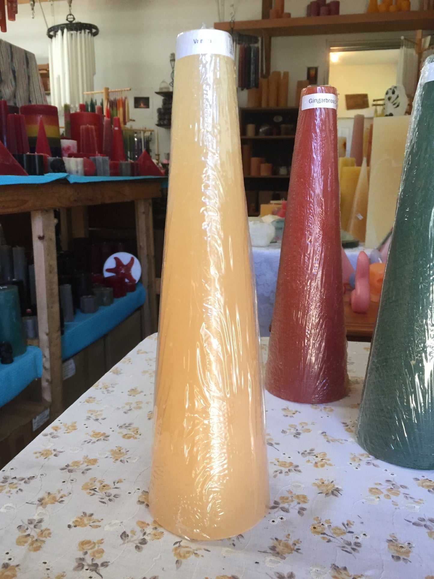 Scented Large Cone Candles, 3 1/4" x 12"H - Fanny Bay Candle Company