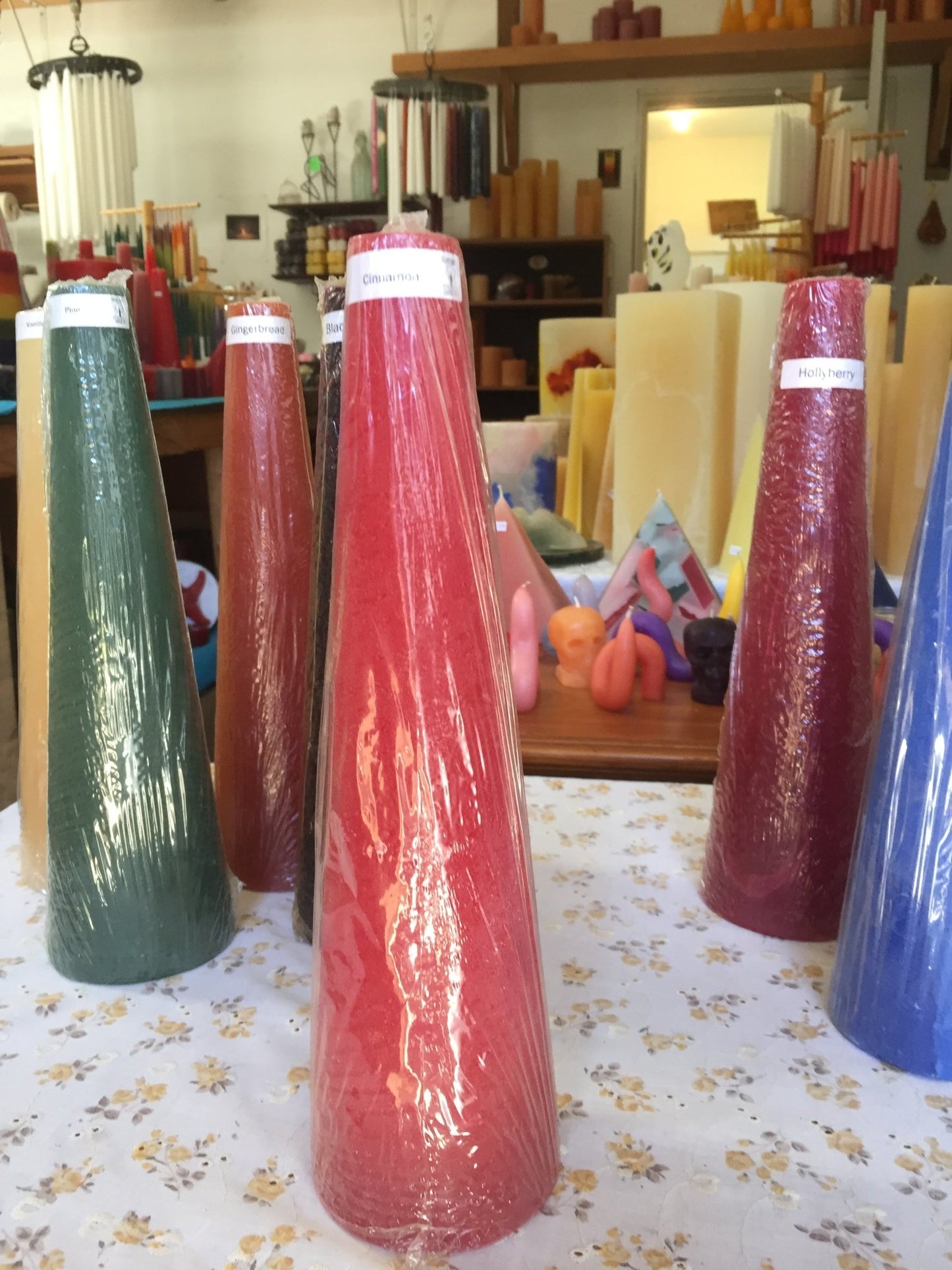 Scented Large Cone Candles, 3 1/4" x 12"H - Fanny Bay Candle Company