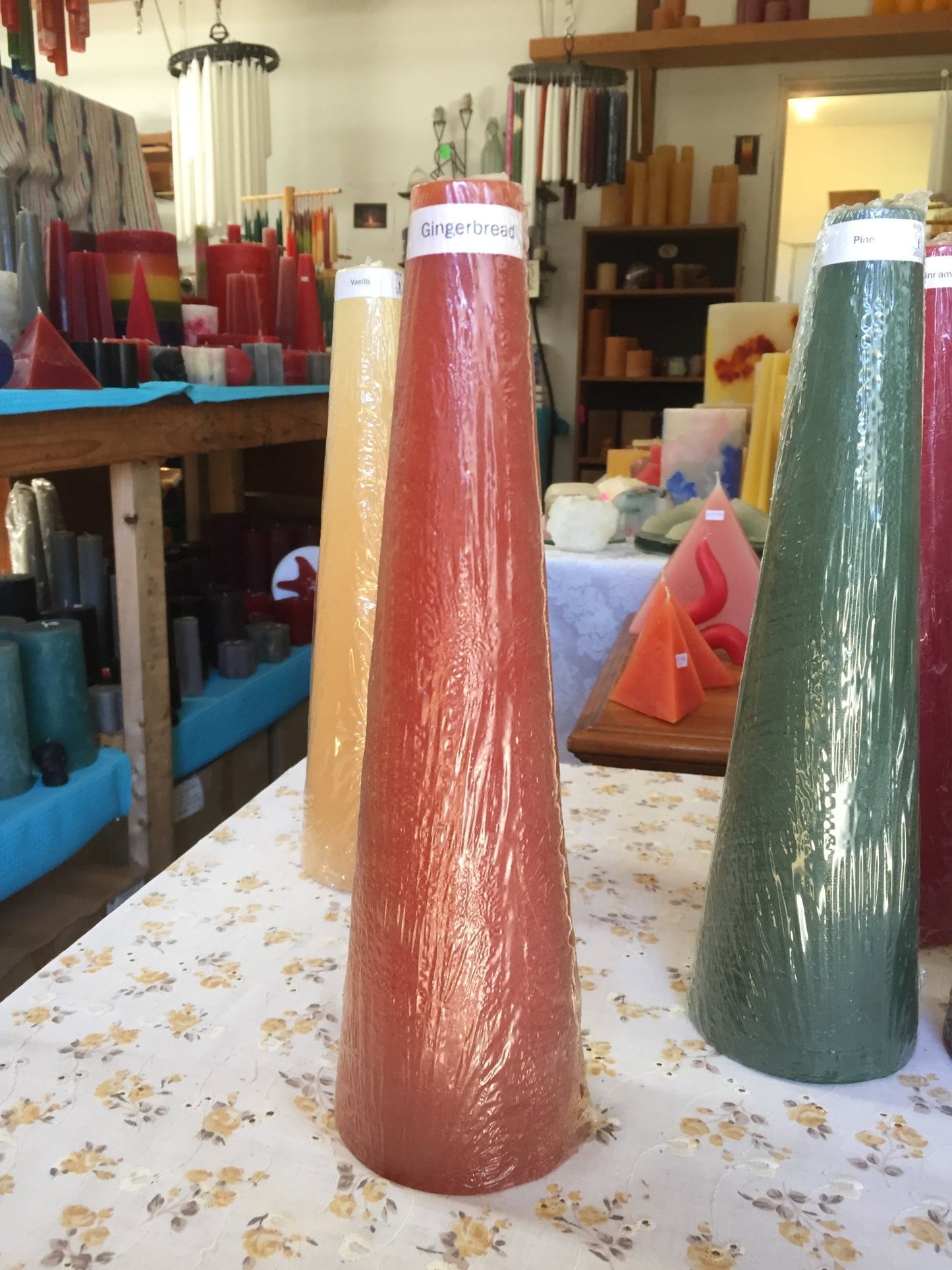 Scented Large Cone Candles, 3 1/4" x 12"H - Fanny Bay Candle Company