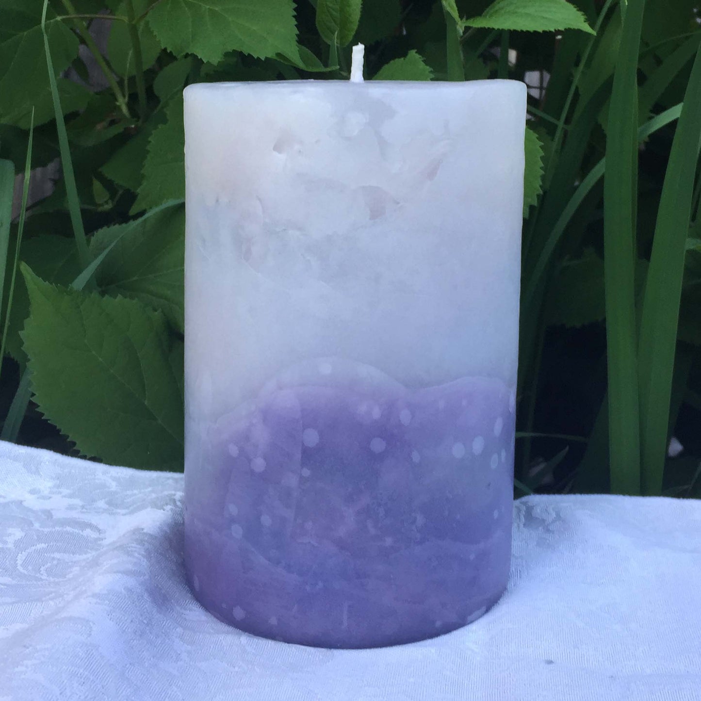 "Sea n Sky" Climate Change pillar candle - Fanny Bay Candle Company