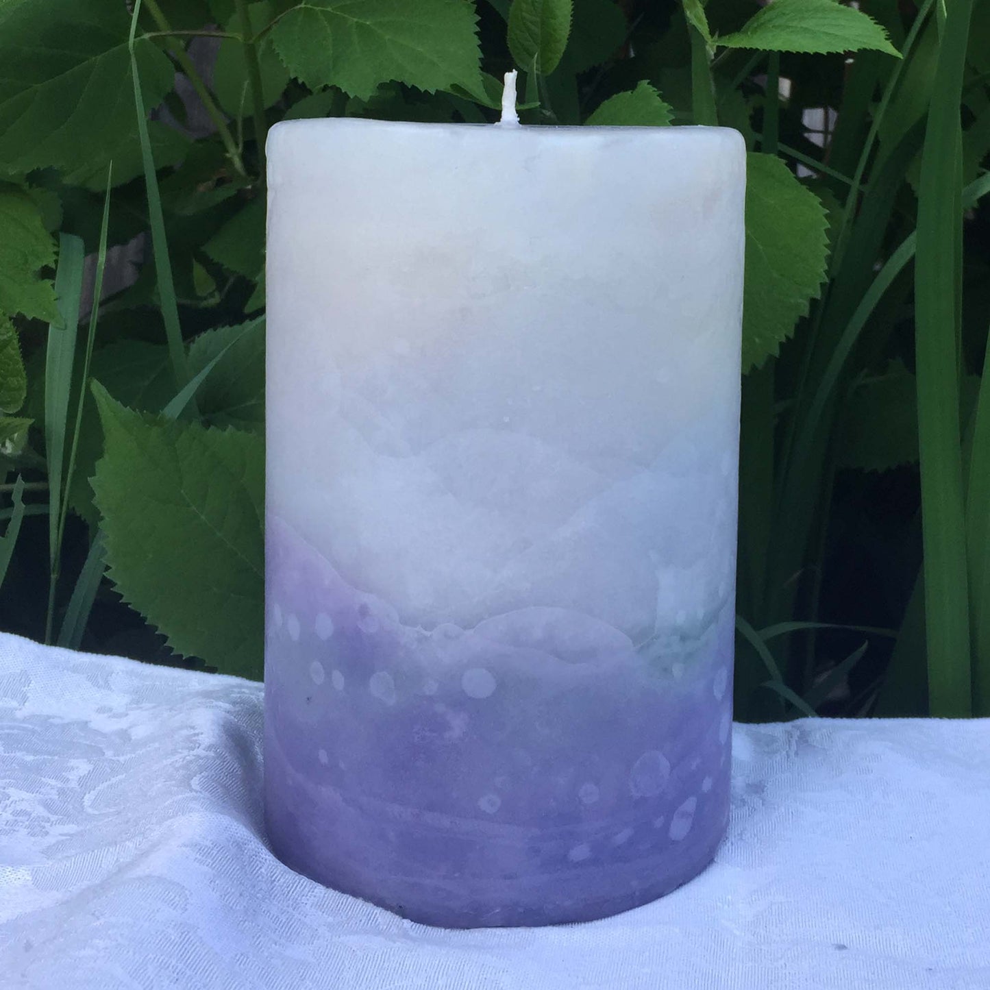 "Sea n Sky" Climate Change pillar candle - Fanny Bay Candle Company