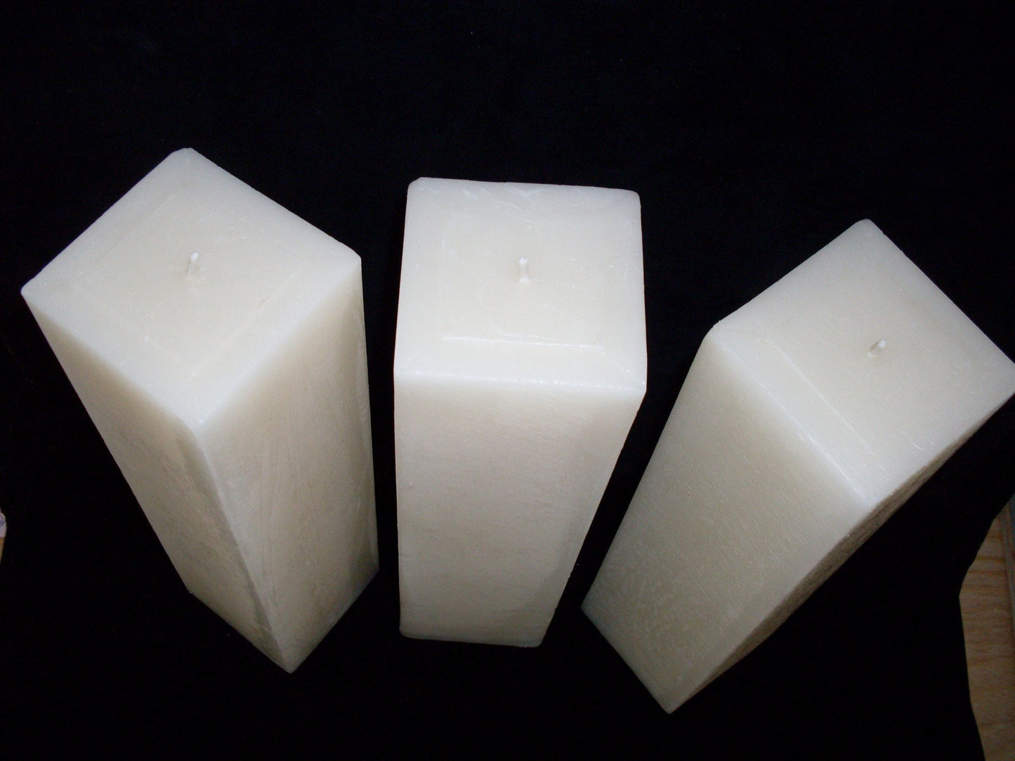 3" Square Pillar, 25 solid colours & 3 heights, fragrance free - Fanny Bay Candle Company