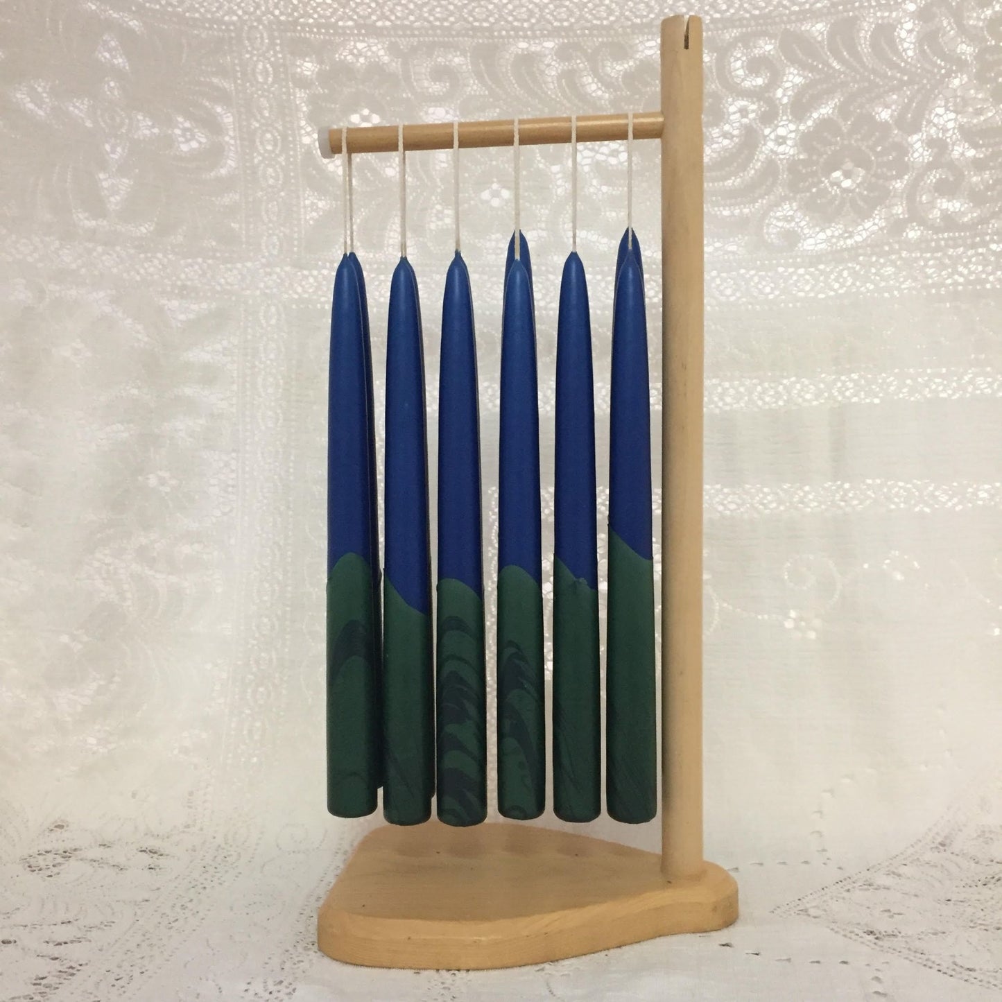 Artisan Multi-Coloured taper candles - Fanny Bay Candle Company