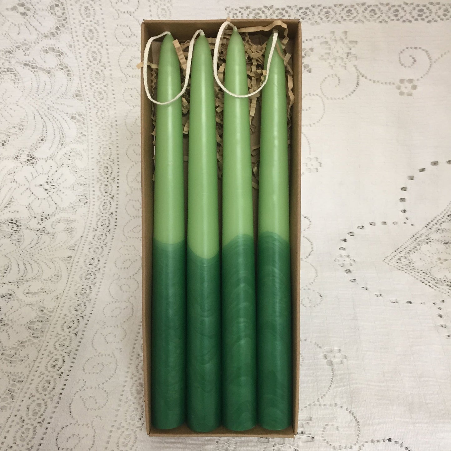 Artisan Multi-Coloured taper candles - Fanny Bay Candle Company