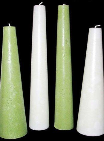 Cone Candles, 25 solid colours & 3 sizes, fragrance free - Fanny Bay Candle Company