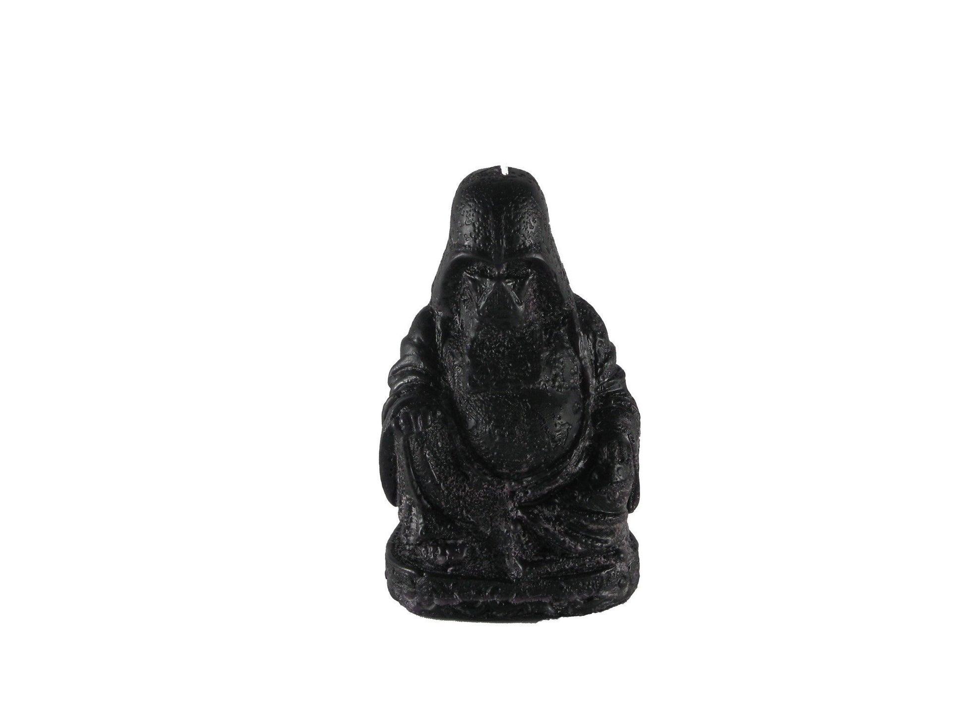 Dark Budda, Black, 2 1/2"D x 4"H, fragrance free only - Fanny Bay Candle Company