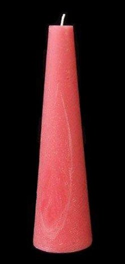 Large Cone Candles, 3 1/4" x 12"H, fragrance free - Fanny Bay Candle Company