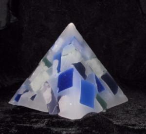 Pyramid, Chunky Glimmers, 3 sizes, 6 colour patterns, fragrance free - Fanny Bay Candle Company