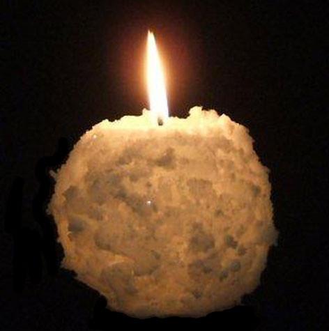 Snowball, 3"D x 3"H, Fragrance Free Only - Fanny Bay Candle Company